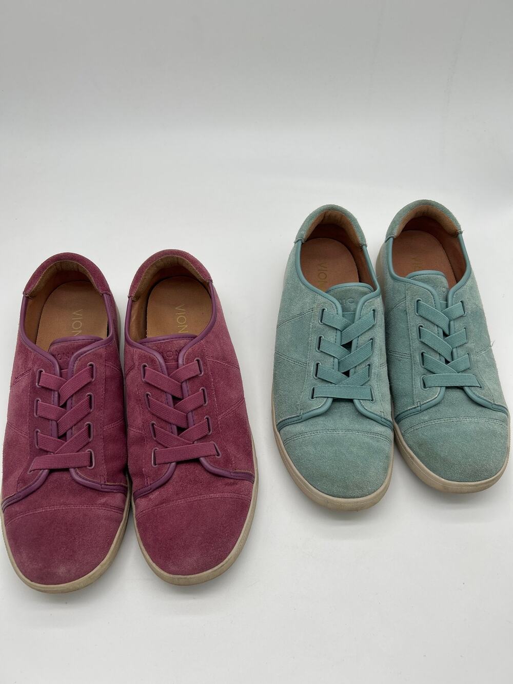 Vionic Jean Suede Sneakers Lot of 2 Size 9 Arch Support Casual Streetwear